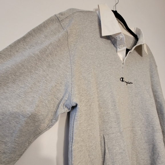 NWT Champion Long Sleeve Grey Shirt Mens Size Large - Picture 6 of 9